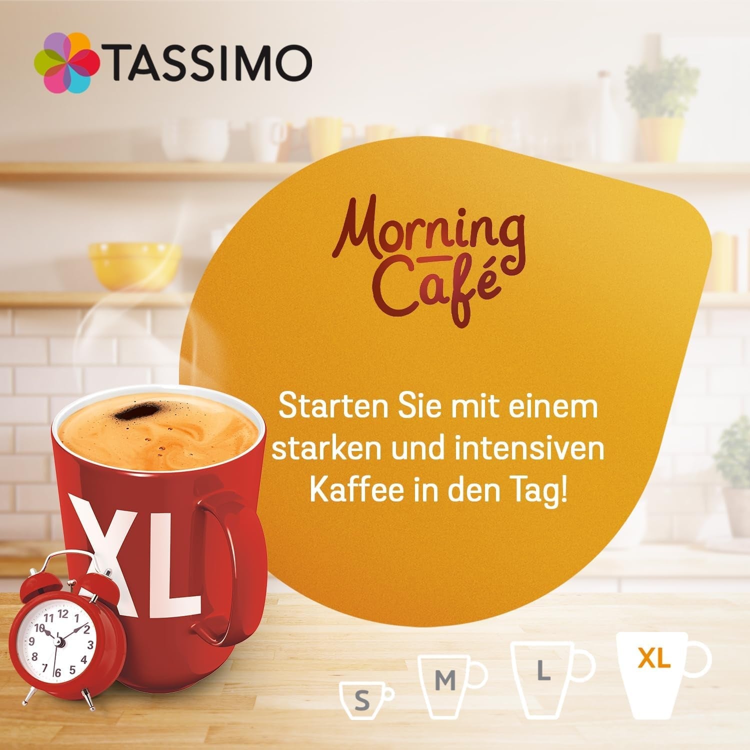 Tassimo Kapseln Moring Café XL Strong & Intense, Big Pack, 5 x 21 pads, 105 Kaffeekapseln