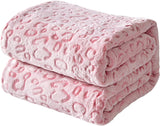 FY FIBER HOUSE flannel fleecekast, mikrofibertæppe med 3D gepard print, 228 X 274 cm, lilla Dyner og dyner Naty Shop Pink Leopard 40"X50"