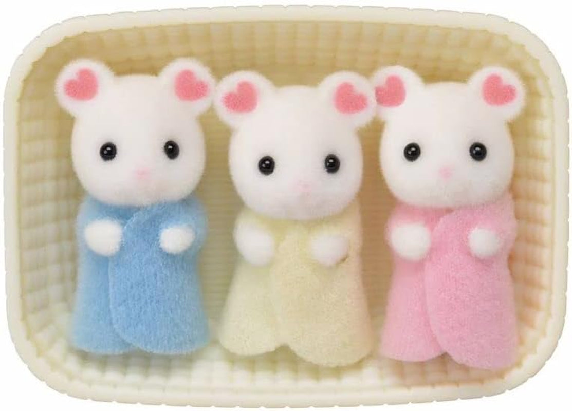 Sylvanian Families L5337 Marshmallow Mouse Triplets - Dukkehusfigurer Naty Shop Dukker