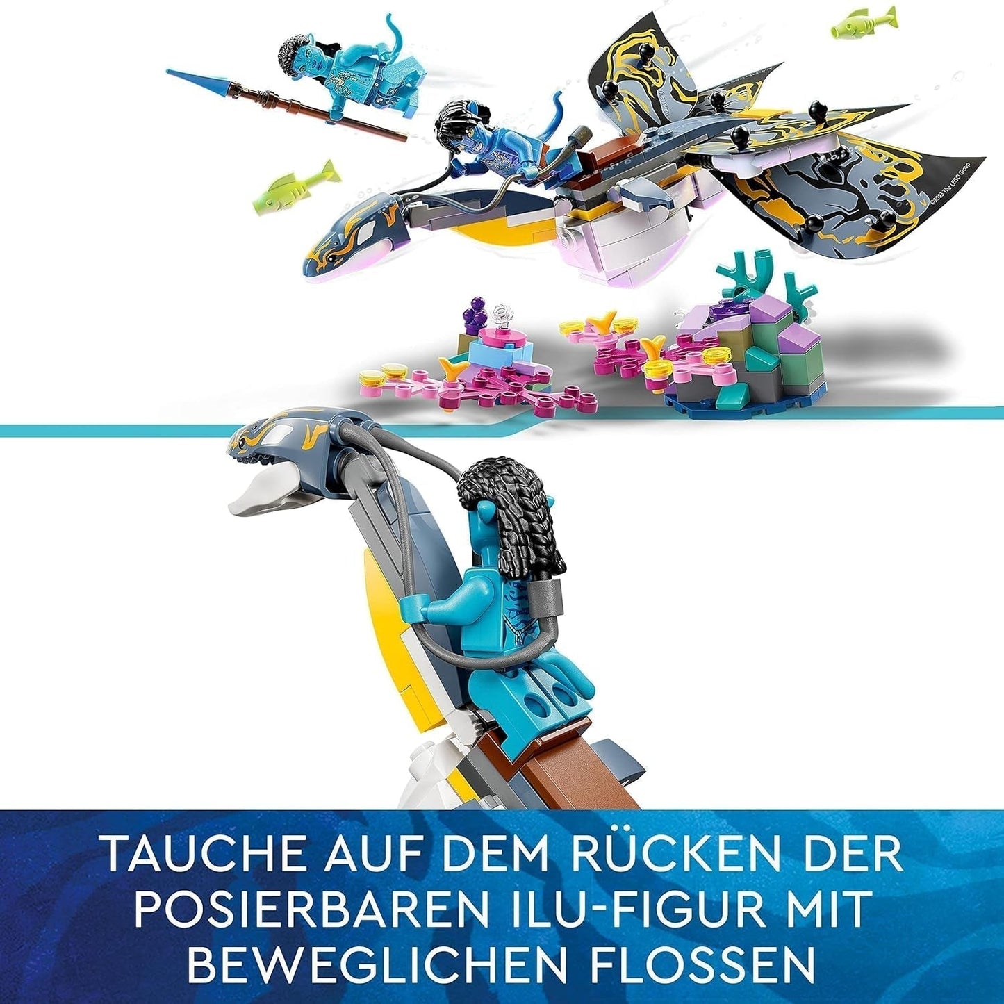 LEGO Avatar Opdagelsen af Ilu Vandsti byggelegetøj med undervandsfigur Pandora Collection Sæt til børn og filmfans fra 8 år og opefter 75575 Byggesæt Besuche den LEGO-Store