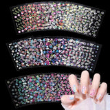 3D Nagelsticker 30 Blatt Nagelsticker Selbstklebend Blumen Blumenherzform Nageldesign Nagelsticker Nageldesign Tilbehør Nagelaufkleber Für DIY Dekoration, Maniküre, Handyhüllen