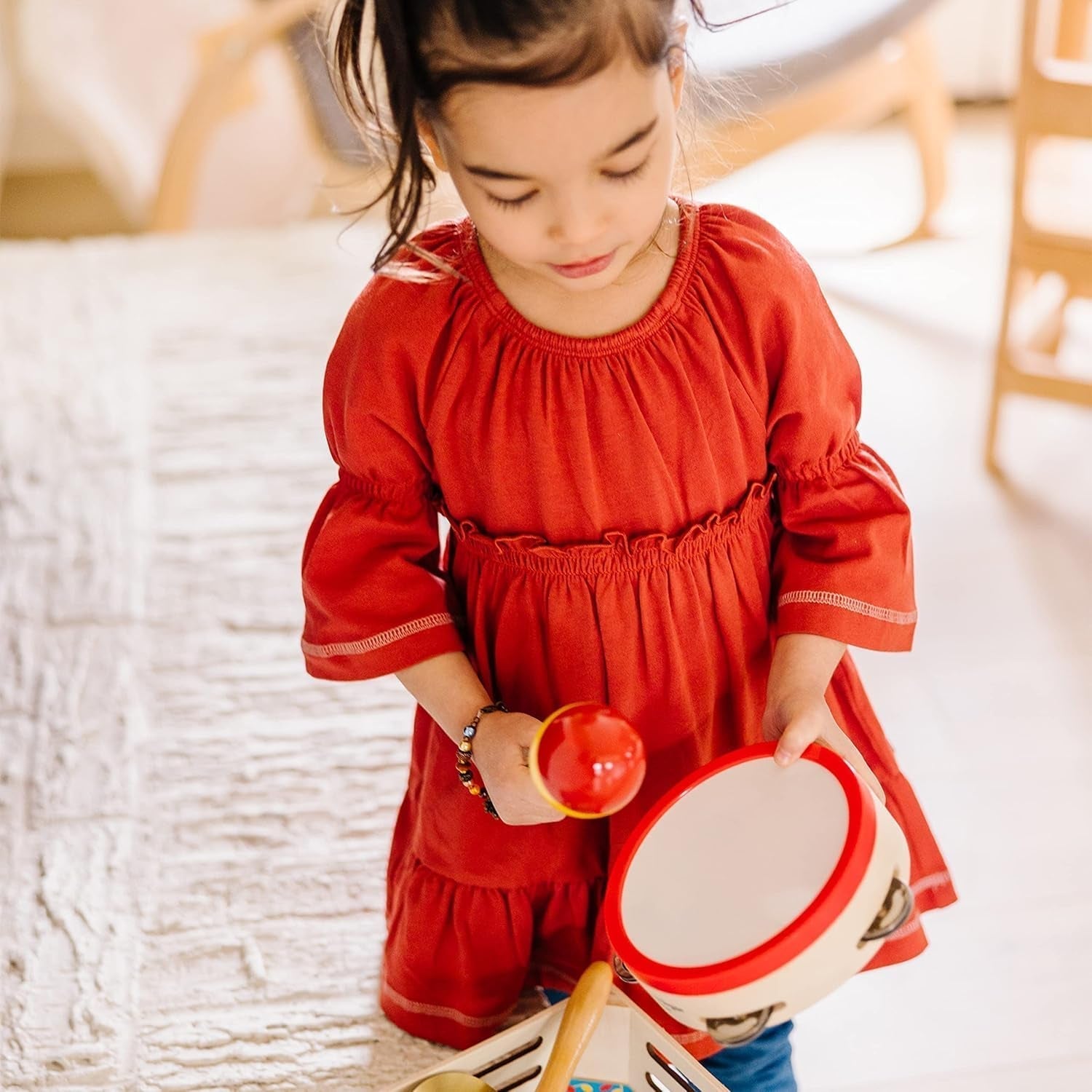 Melissa & Doug Et band i en æske | Pædagogisk legetøj | Musiklegetøj til børn | 3+ | Gave til drenge eller piger Naty Shop babylegetøj