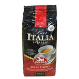 Kafffe, Bar Italia Espresso, gran crema (1 kg, pose), pakke med 1