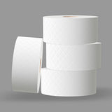Toiletpapir Renova Jumbo BLK, 12 ruller ved 170 M, hvidt papir, 2 lag