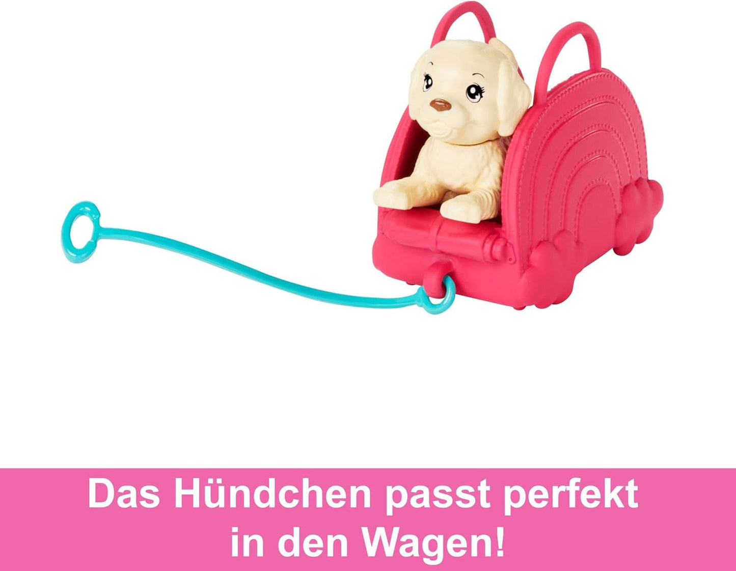 Barbie Toy Chelsea Dukke og tilbehør Hunderejsesæt 6 stykker inklusive hundestativ HJY17 Naty Shop Dolls