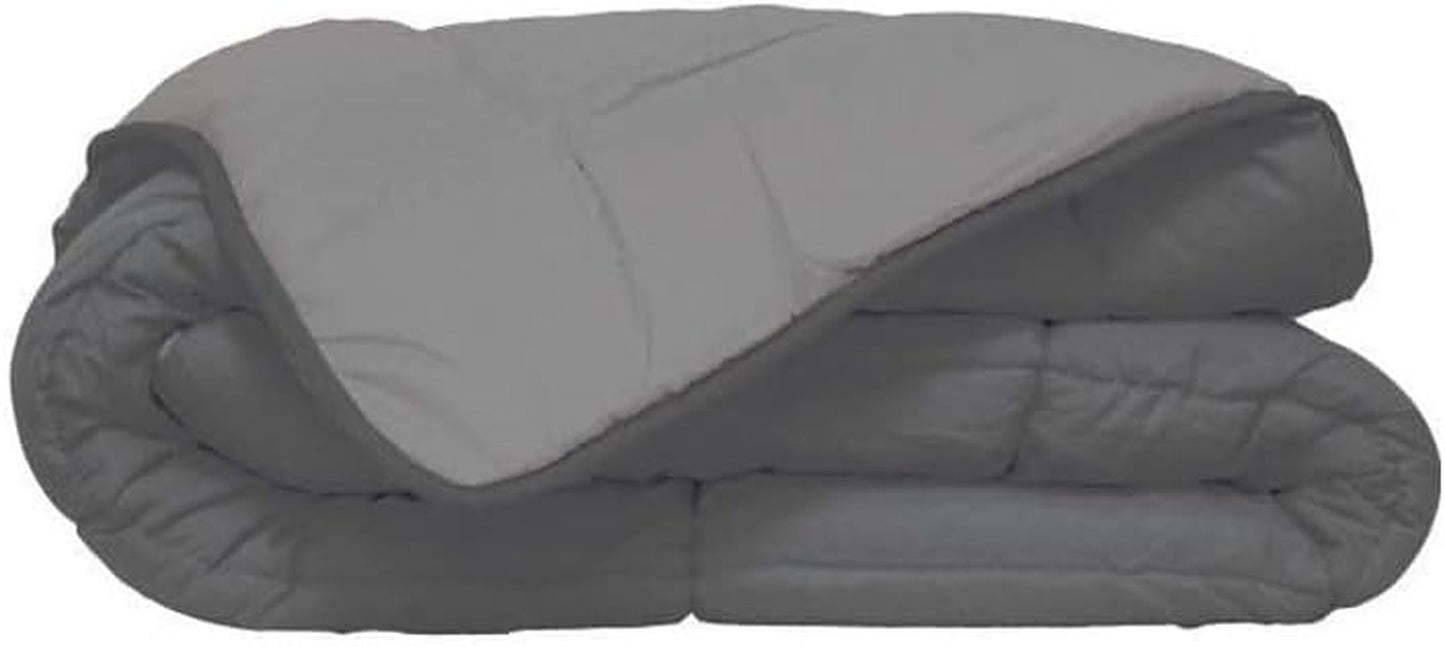 Poyet Motte Calgary Dynebetræk Polyester Stål/Sølv, Polyester, Stål/Sølv, 220X160X1 Cm Dyner og dyner Naty Shop 240X220X1 Cm