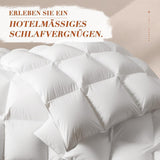 Dundyne 135X200 Alle årstider 100% bomuld 4 årstider Dyne 135X200 Med gåsedun og fjer Høj Fluffy 3D Baffelboks Medium Varme Dyner & dyner Naty Shop