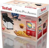 Tefal Family Pro Access 4.0L, 3000 Watt, semi-professionel, med olie, aftagelig olietank, kølezoneteknologi Hvidevarer Naty Shop