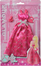 Simba 105723369 - Steffi Love Glamour / Dukketøjssæt / 3 forskellige genstande / Kun én vare er inkluderet / Balkjole til alle 29 cm dukker / Dukke ikke inkluderet