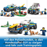 LEGO 60369 City Mobil politihundetræning, legetøjspolitibil med trailer, hunde- og hvalpefigurer, dyresæt til børn 5+ år Byggesæt Besuche den LEGO-Store