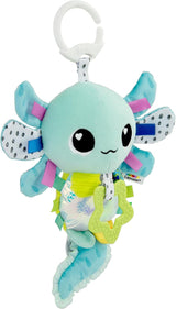LAMAZE Alise Axolotl - Clip & Go barnevognslegetøj - sanselegetøj til babyer - 0-6 måneders tidligt læringslegetøj - ekspertdesignet til nyfødte - Babyshowergaver Bebe Naty Shop Legetøj Standardtitel