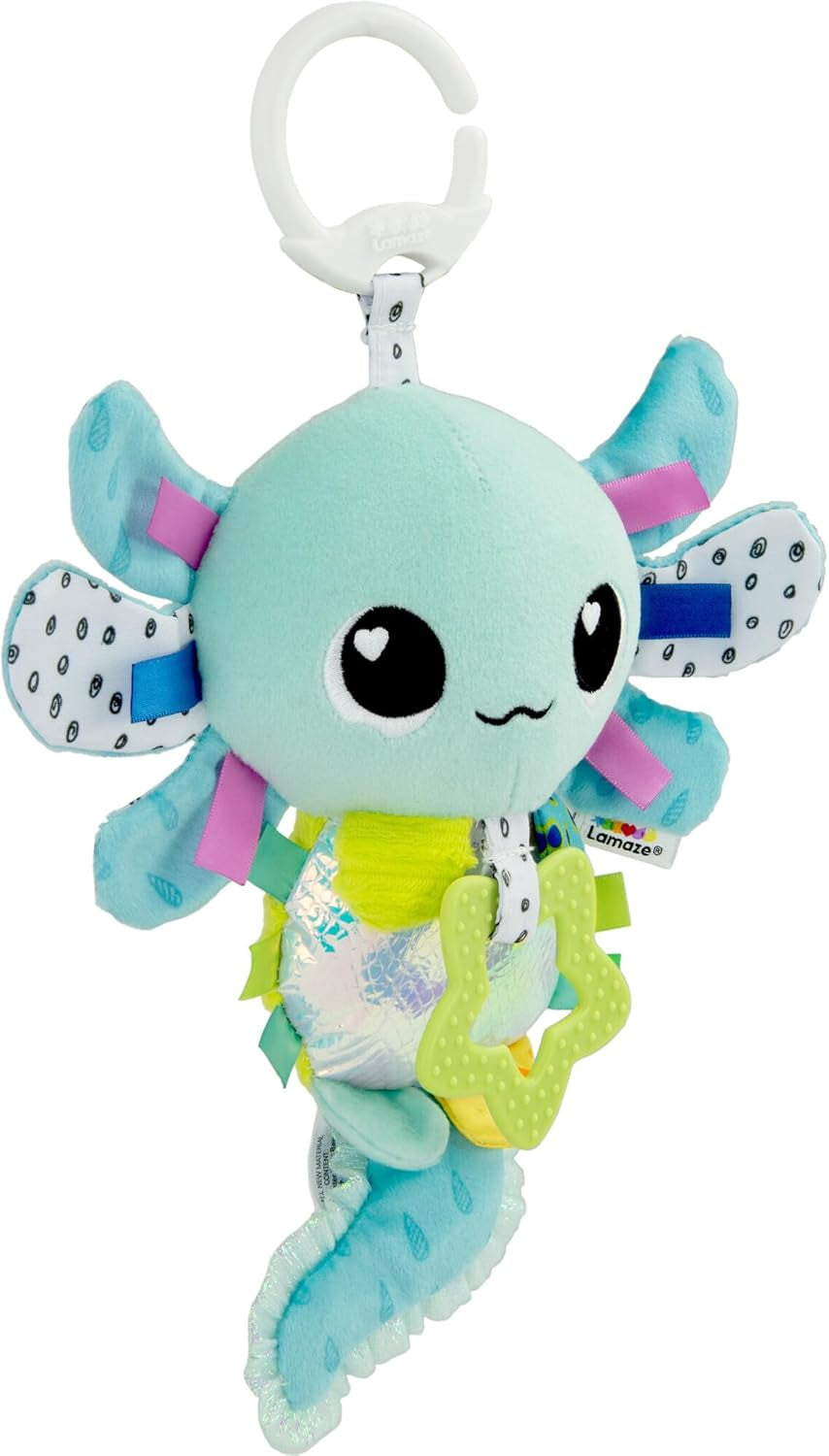 LAMAZE Alise Axolotl - Clip & Go barnevognslegetøj - sanselegetøj til babyer - 0-6 måneders tidligt læringslegetøj - ekspertdesignet til nyfødte - Babyshowergaver Bebe Naty Shop Legetøj Standardtitel