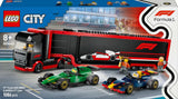 LEGO City F1 Transporter med RB20 & AMR24 F1 racerbiler - Legetøjsbiltransporter til Red Bull & Aston Martin Formel 1 Teams - Inkl. 5 minifigurer - Gave til drenge og piger i alderen 8+ 60445 Byggesæt Besuche den LEGO-Store