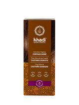 khadi GOLDBRAUN urte-hårfarve, hårfarve fra lyst rav til blød og skinnende gyldenbrun, 100 % urte-naturlig hårfarve, naturlig og vegansk, certificeret naturlig kosmetik, 100 g Naty Shop Hair Dye