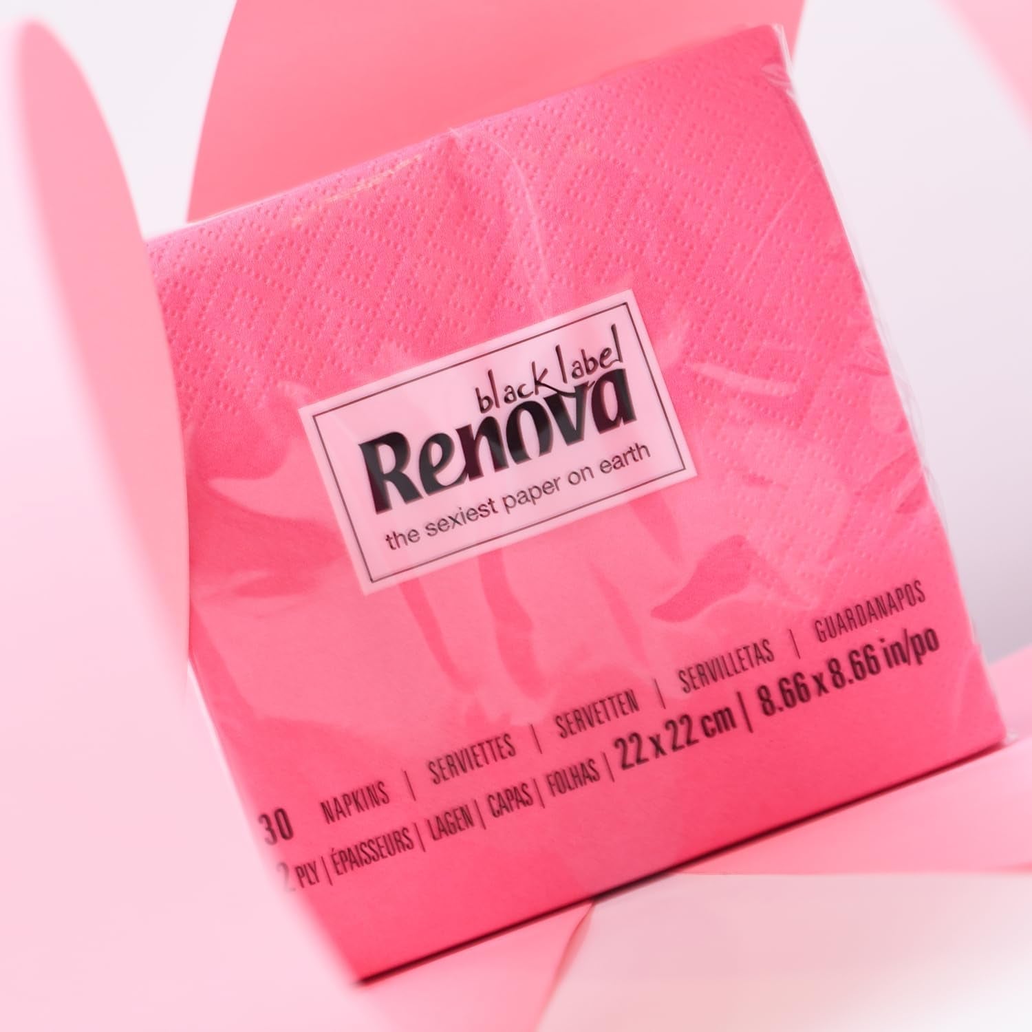 Renova cocktailservietter, fuchsia, 30 servietter
