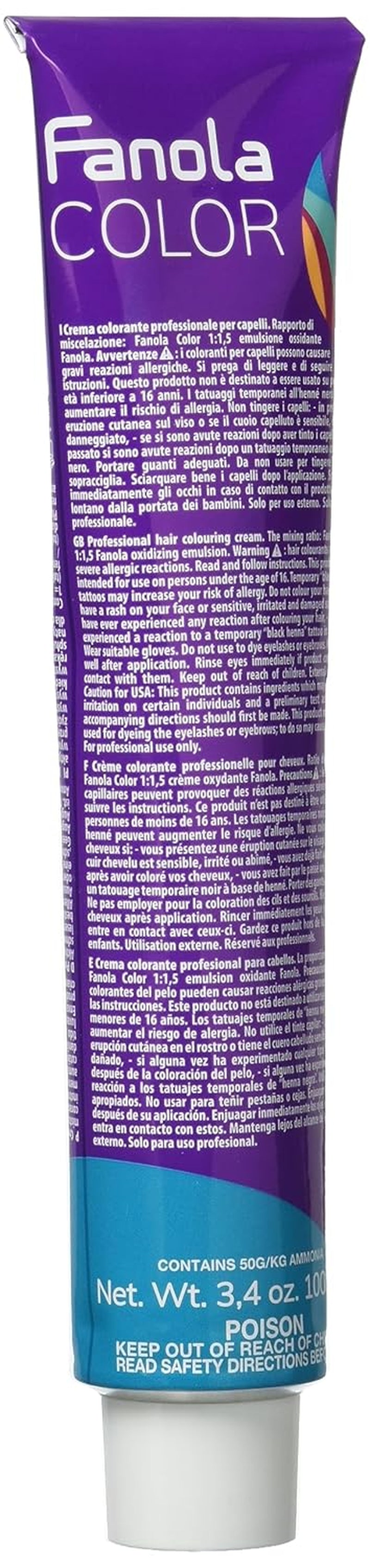 Fanola crema colore Farvecreme 7.0 Blond, 100 ml Hårfarve Naty Shop 7.0 Blond