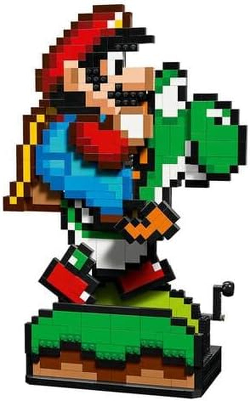 LEGO Super Mario World: Mario & Yoshi Nintendo samleobjektsæt, pixelfigurer, modelbyggeri og skærm, boligdekoration og samleobjekter, modelsæt og gave til voksne fans 71438 byggesæt Besuche den LEGO-Store