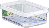 CARE + PROTECT Smart madbeholder, perfekt stabelbar, køleskabsorganisator, beskytter mad mod fugt, holder maden frisk længere, 2,15 L Naty Shop madopbevaringsbokse 1,2 L