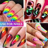 Neon Fosfor Pigment Pulver Für Nägel Lidschatten - 12 farver Neon Nagel Glitzer Augenpulver Maniküre Halloween Neon Make-Up Dekoration Nail Art Staub Pigment