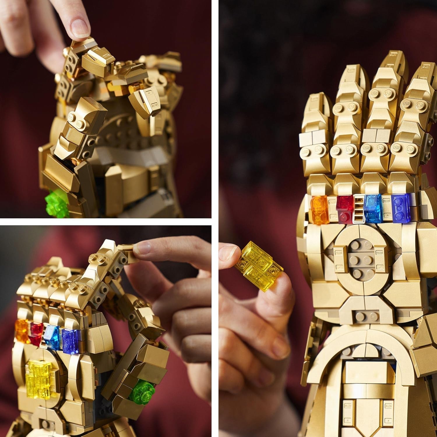LEGO 76191 Marvel Super Heroes Infinity Glove Avengers Thanos Handske Modelbyggesæt til voksne Fanvare Gave til Mænd Kvinder Hendes Ham Byggesæt Besuche den LEGO-Store