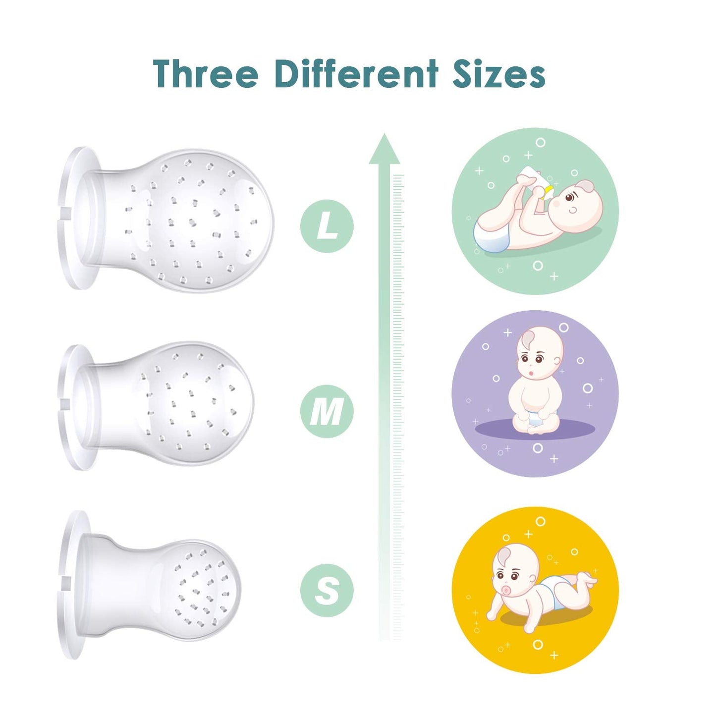 Tétine Pour Bébé/Tétine à Fruit/Tetine Grignoteuse Bebe/Tétine D'alimentation Pour Bébé - Toy de Dentition Pour Bébé, Sans BPA (pakke med 2)
