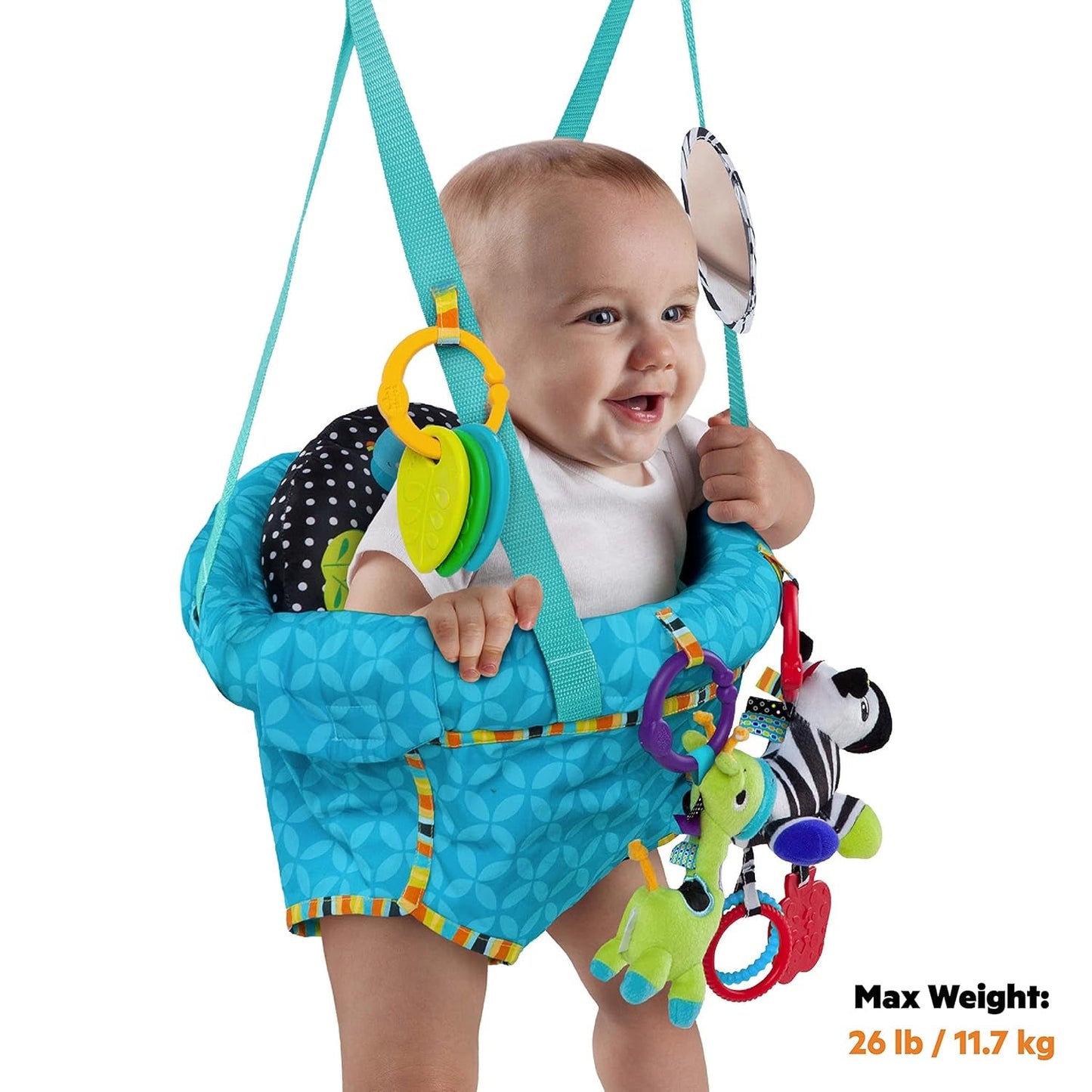 Bright Starts Deluxe dørlåsesæt med sikker og stabil dørrammeklemme og Pampers Sensitive babyservietter, 1200 servietter (15 x 80)