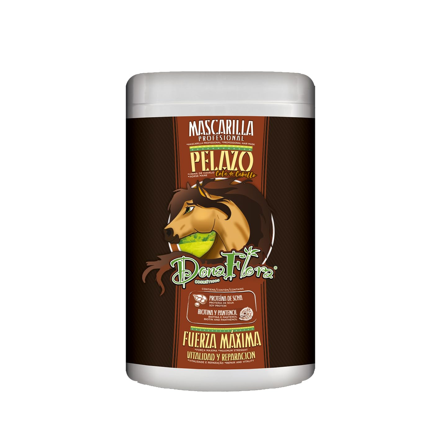 Pelazo Hårmaske - Sojaprotein styrker håret - Biotin og Panthenol til hydrering - Beskyttelse mod hårbrud, Alle hårtyper, Sulfatfri - 100 g Naty Shop Hårmaske Standardtitel