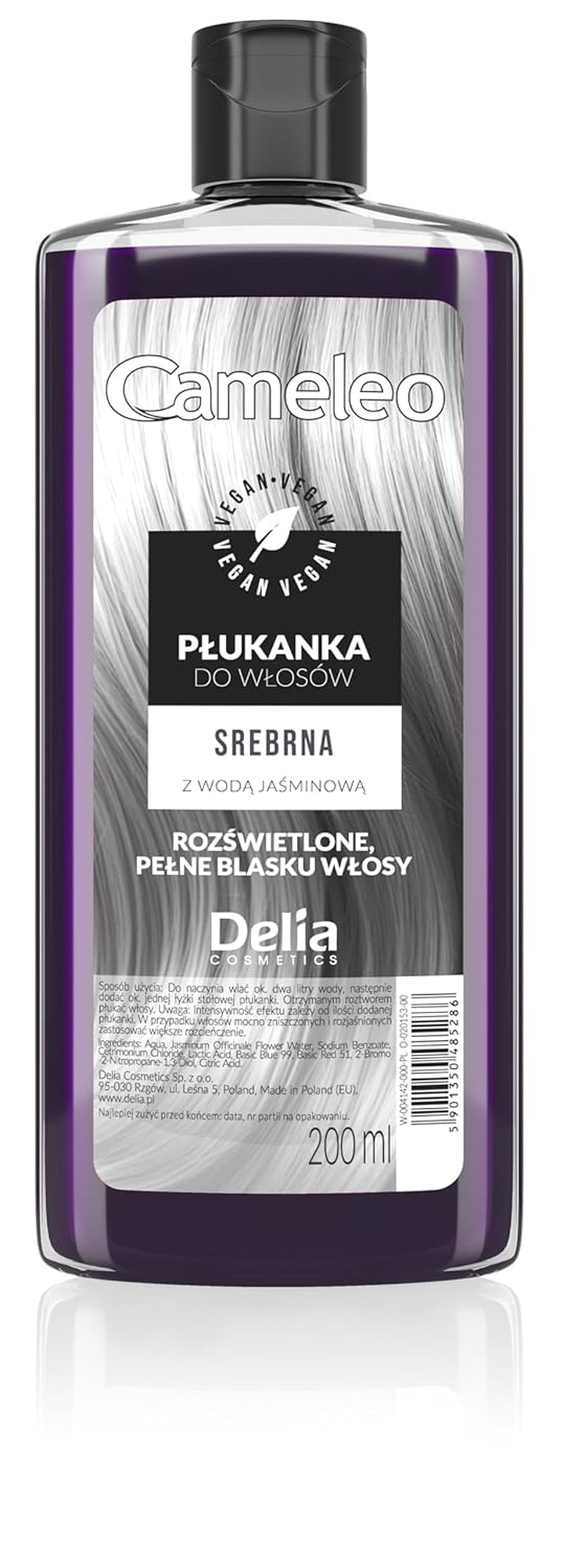 Cameleo - Rose Water Pink Hair Tonic No Yellow Tint Semi Permanent Hårfarve - Til blondt og gråt hår - Farve & pleje - Parabenfri | 200 ml Naty Shop Hair Dye New Version - Sølv 200 Ml (1 pakke)
