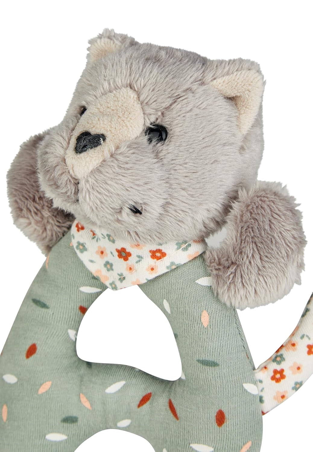 Lilly Cat Sterntaler Catch Toy - Motorisk aktivitetslegetøj til rangle, berøring og leg - Plyslegetøj til babyer og børn med rangle som en loyal ven - gråt blødt stof babylegetøj Bebe Naty Shop legetøj