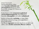 Traumnacht Bambuspude med bambusfibre, hypoallergen, antibakteriel Pudesæt med lynlås, bestående af 2 puder 40X80Cm, Oeko-Tex certificeret, udviklet i Tyskland Naty Shop standardpuder