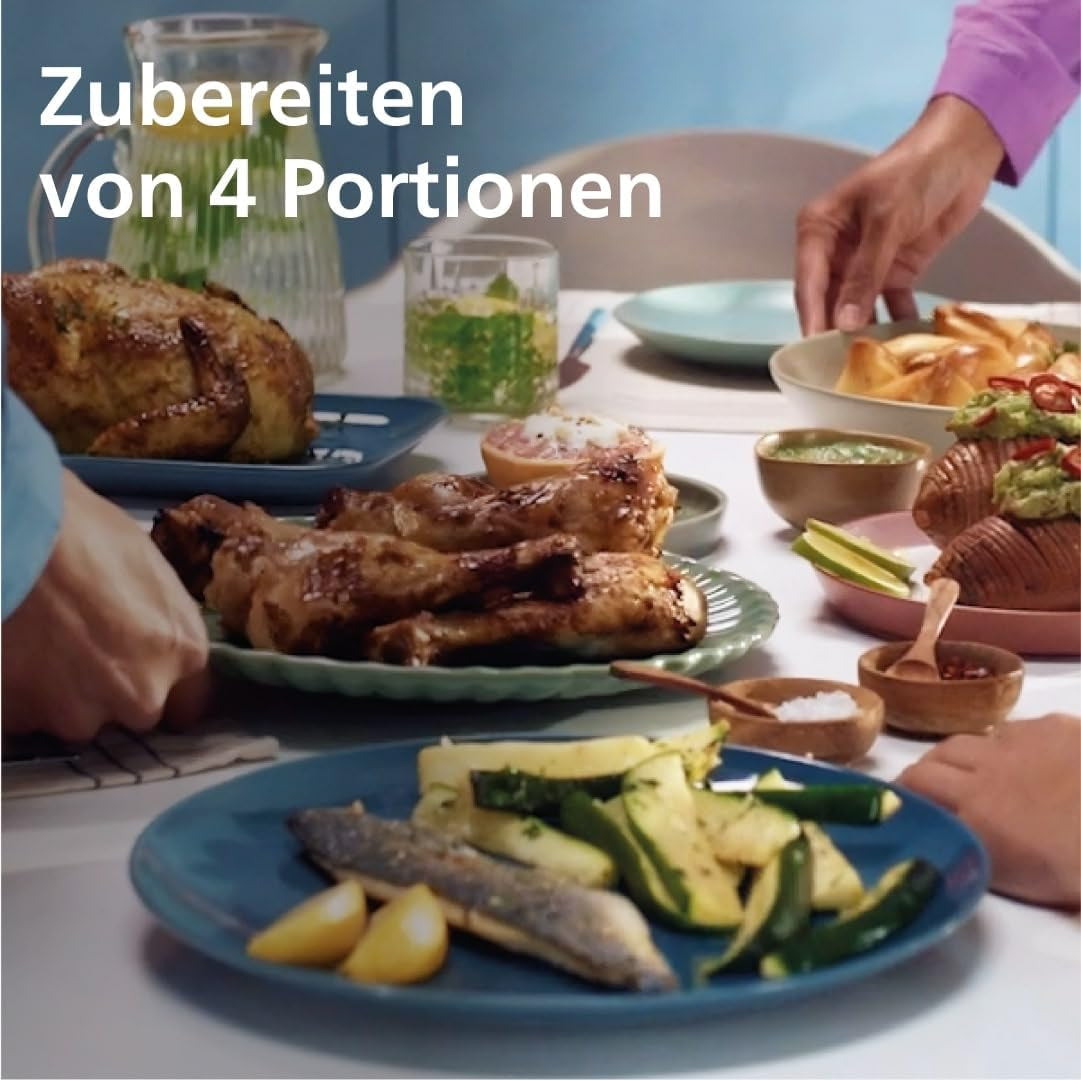 Philips Dual Basket Airfryer 3000-serien med morgenmadssæt, 9 liter, 2 skuffer Hvidevarer Naty Shop