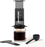 AeroPress original kaffe- og espressomaskine, bærbar barista-kaffemaskine med kammer, stempel og filtre, hurtig kaffe- og espressomaskine