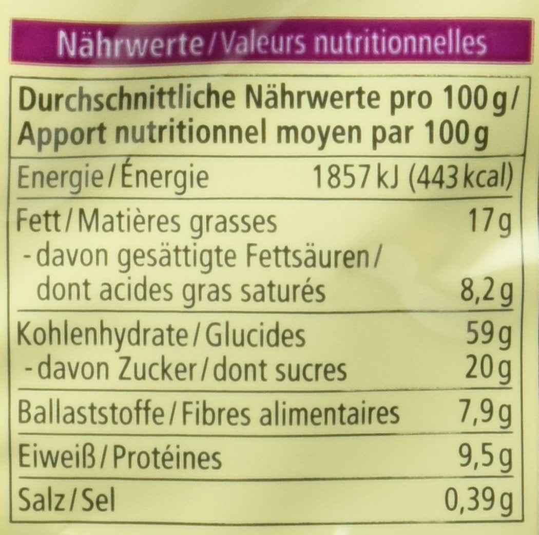 Sprøde havrekager med økologisk chokolade, 375g