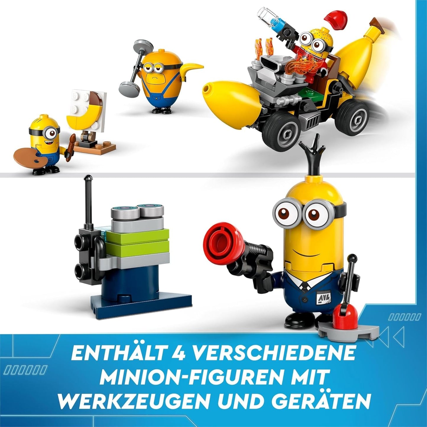LEGO I - Simply Incorrigible 4 Minions and the Banana Machine Legesæt til I - Simply Incorrigible 4 Legetøjsminions til børn Kreativ gave til drenge og piger 6 år 75580 Byggesæt Beuche den LEGO-Store