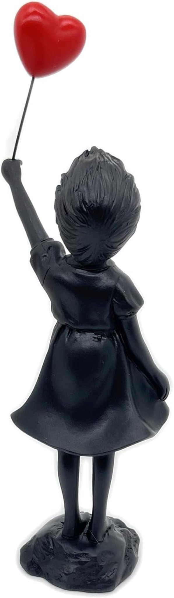 Sød ballonpige harpiksskulptur Home Decor statue Banksy Rødt hjerte pige ballonfigur Moderne kunst Skulptur til bordplade Hylde Dekor statuer og skulpturer Naty Shop