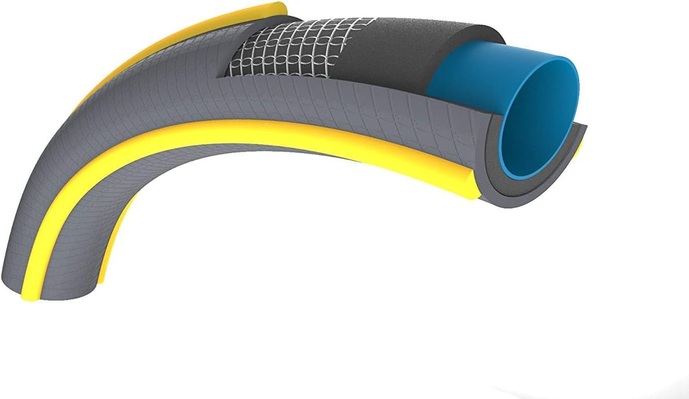 HOZELOCK - Haveslange Ultramax Ø 12,5 mm (1/2") 15 m: Robust, vejrbestandig haveslange, forhindrer vridning, bøjning og knusning, lavet af 40 % genanvendt PVC [116240], Grå