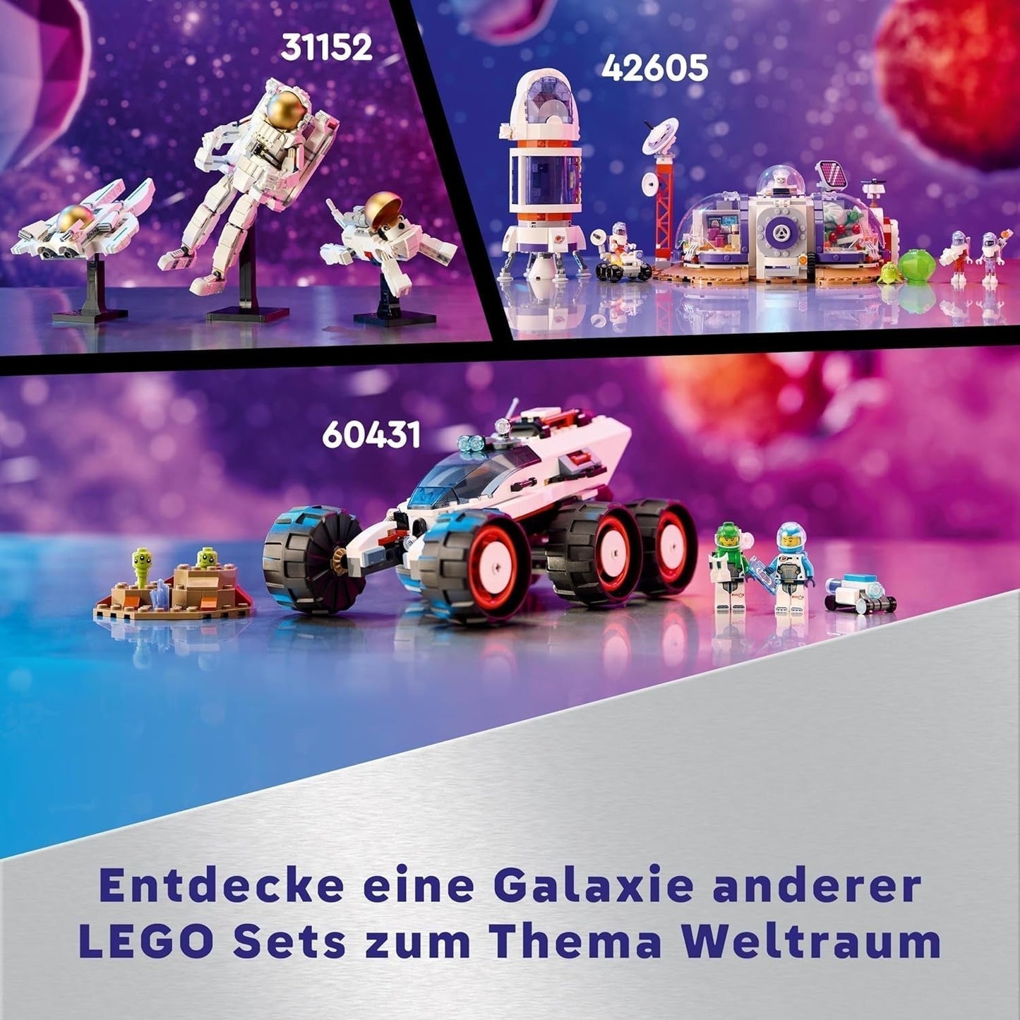 LEGO Technic Vtol Space Transporter LT81, Rumbyggesæt, Rumlegetøj, Rumskib, Mini Rover Legesæt, Gave til drenge og piger over 10 år 42181 Byggesæt Besuche den LEGO-Store