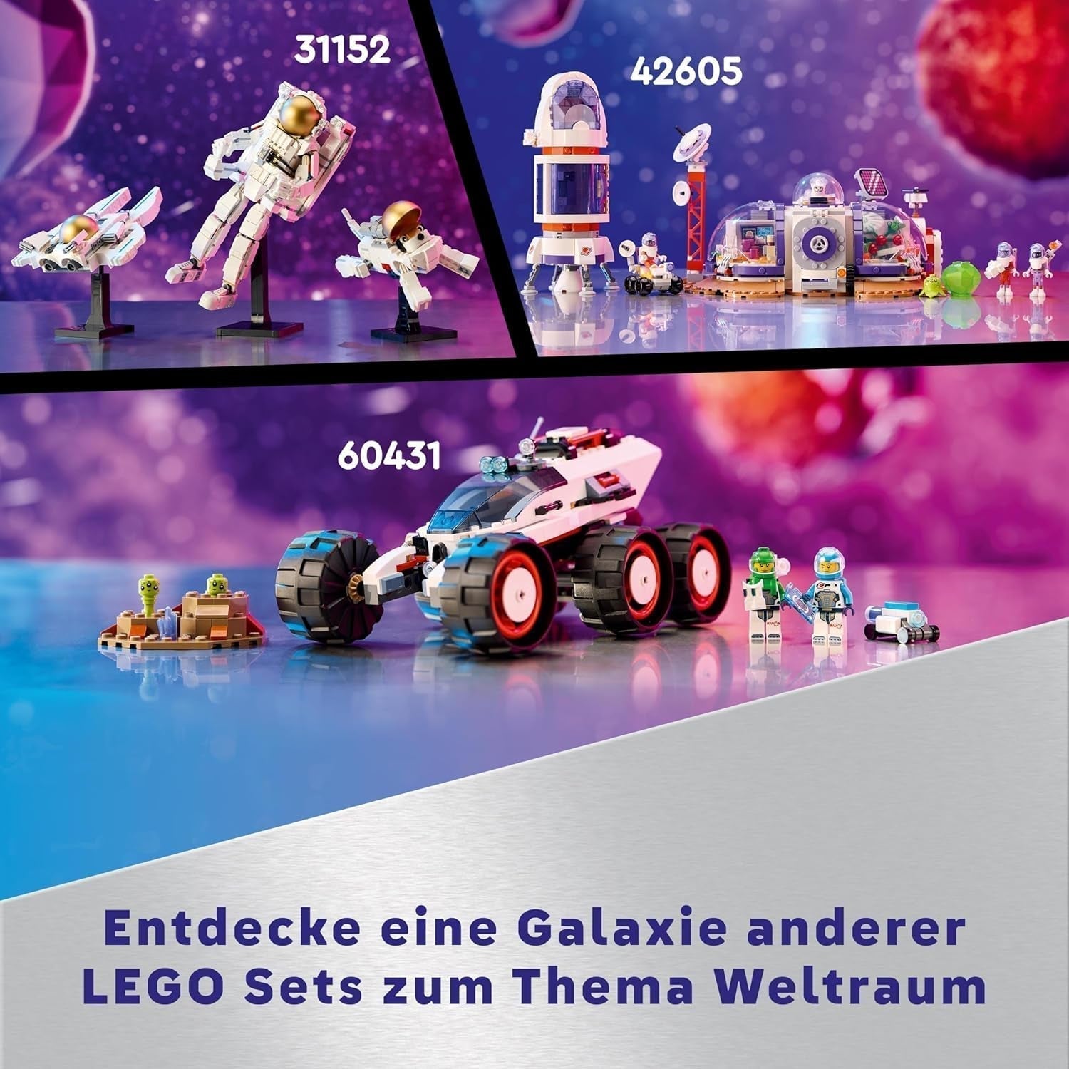 LEGO Technic Vtol Space Transporter LT81, Rumbyggesæt, Rumlegetøj, Rumskib, Mini Rover Legesæt, Gave til drenge og piger over 10 år 42181 Byggesæt Besuche den LEGO-Store