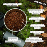 EXHALE Bio GANZE BOHNEN – Dunkel Gerösteter Kaffee – 450g Packung – Mykotoxinfrei & Geeignet für Bulletproof Coffee – Single Origin og 100% Arabica Bohnen