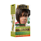 Indus Valley Natural Damage Free Gel Hårfarve | Ammoniakfri, vegansk og grusomhedsfri | Op til 100 % grå dækning, langtidsholdbare resultater | Lys kastanje 5.0 (20 gram + 200 ml) Hårfarve Naty Shop Medium brun