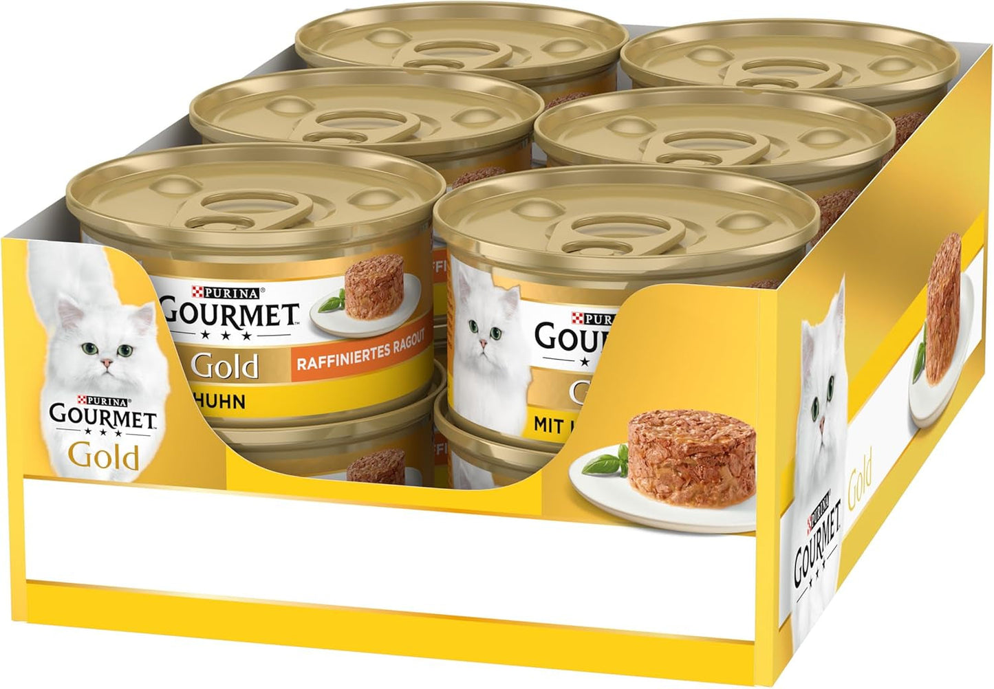 Gourmet guld raffineret Ragout kylling våd kattefoder 12 pakke (12 x 85 g)