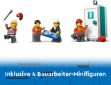 LEGO City Mobile Construction Crane Byggelegetøj til drenge og piger Kreativt børnegave Lang forlængelig arm 4 bygningsarbejder minifigurer til rolleleg 60409 Byggesæt Besuche den LEGO-Store