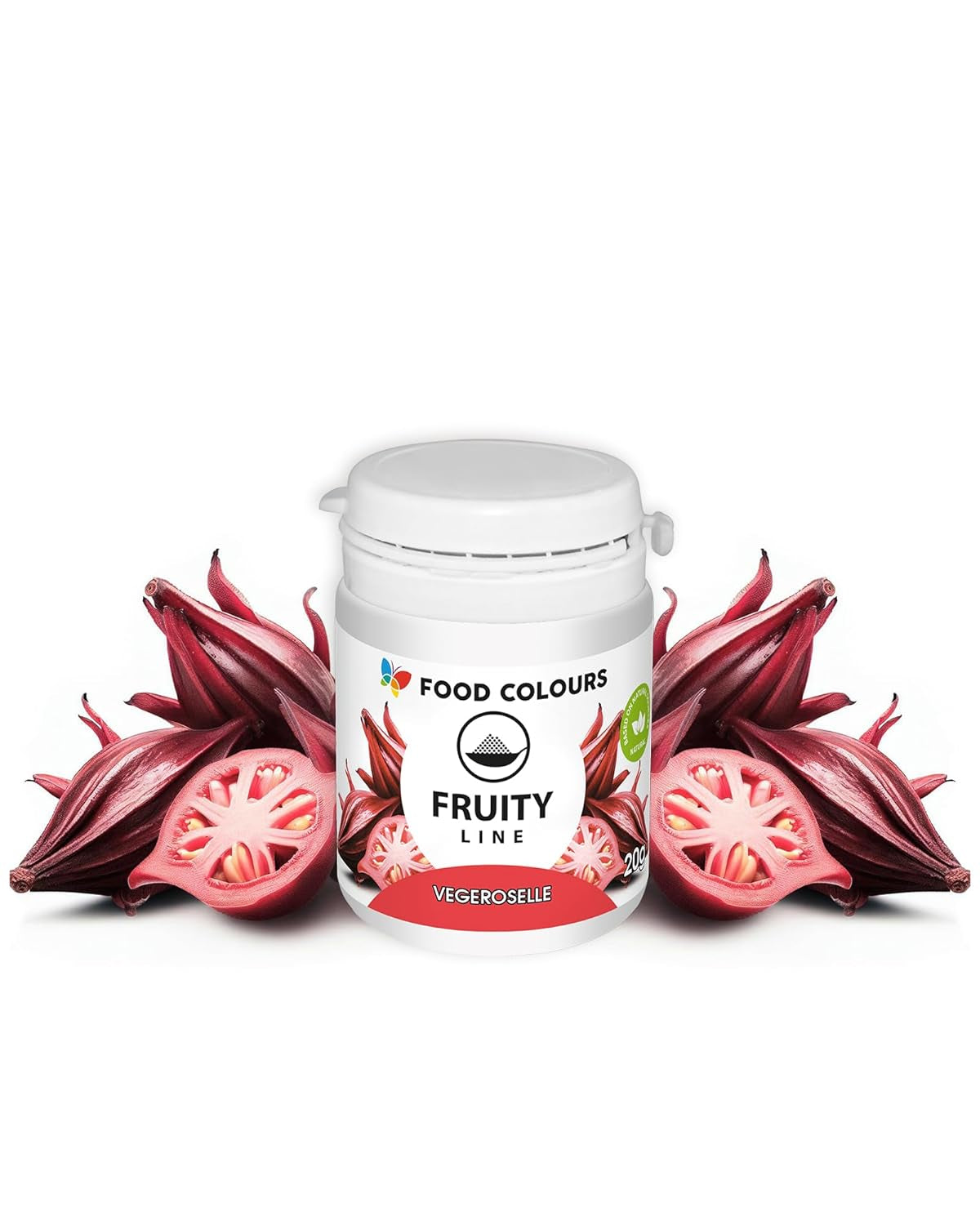 Madfarvepulver naturlig farve Fruity Line BLUEBERRY 20G naturligt farvepulver til cremer glasur svampdej i pulverform madfarve til drinks gelé