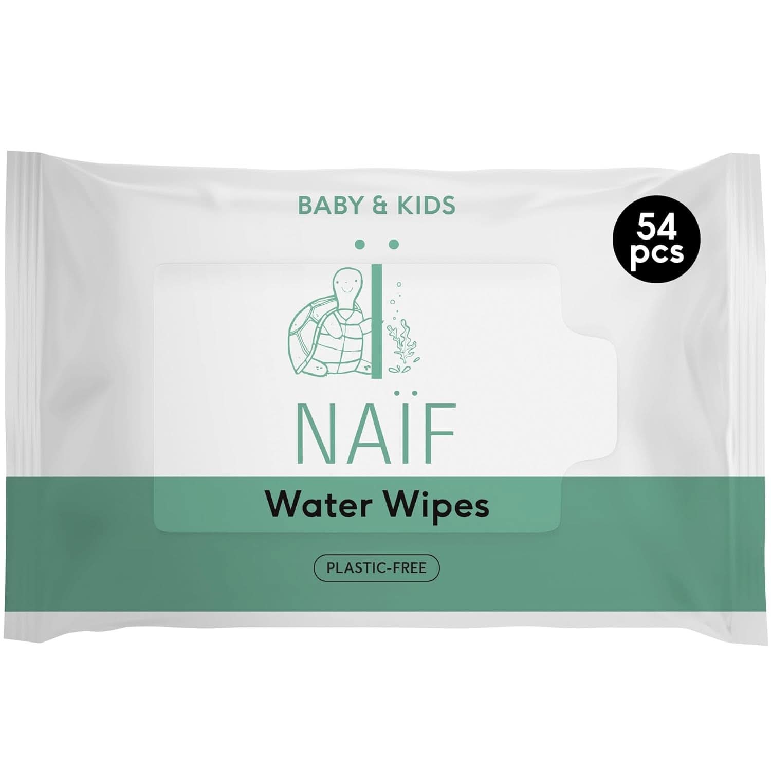 Naïf Plastikfreie Feuchttücher 54 Stück (1Er X 54 Stück) - Für Babypo, Körper Und Gesicht - Naturichen Inhaltsstoffer Naty Shop