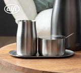 alfi MÆLK OG SUKKER SÆT, mat finish, højkvalitets rustfrit stål mælke- og sukkersæt, elegant design, tåler opvaskemaskine, holdbart