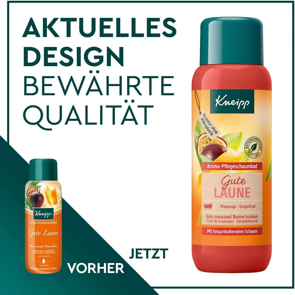 Kneipp Aroma, Good Mood aromatisk skumbadadditiv, 400 ml Brusebad og bad Naty Shop