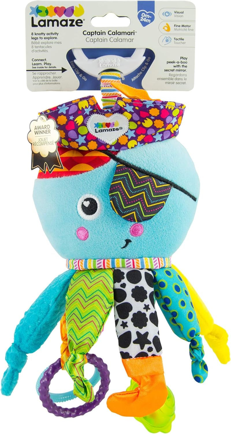 Lamaze Kids Toy Captain Squid, Octopus Pirate Clip & Go, højkvalitets legetøj til småbørn og Diego Kids legetøj, Flying Dragon Clip & Go, højkvalitets legetøj til småbørn Bebe Naty Shop legetøj