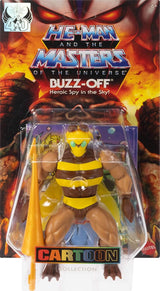 Masters of the Universe Origins Action Figur Buzz-Off fra tegneseriekollektionen, ca. 14 cm høj, fra 1980'ernes TV, Bee Leader med vinger og briller med spyd, JBM88 Actionfigurer Naty Shop