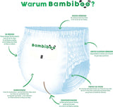 Bambiboo engangsbleer, hudvenlige, fine bambusfiber - Babyble-trusser - Engangsblebetræk - Følsom hudbeskyttelse - Meget absorberende - Størrelse 4 (Maxi), 16 stk.