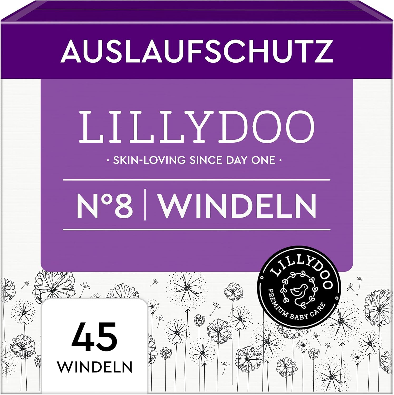 LILLYDOO Babybleer Hudvenlig - Størrelse 3 (6-10 kg), 29 stykker, pålidelig lækagebeskyttelse, blød, parfumefri og lotionfri til følsom hud, dermatologisk testet